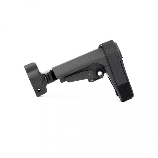 SAMSON B.R.E. FOLDING BUFFERLESS RECEIVER EXTENSION WITH MP5 END CAP, BLACK