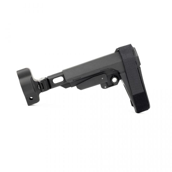 SAMSON B.R.E. FOLDING BUFFERLESS RECEIVER EXTENSION WITH MP5 END CAP, BLACK