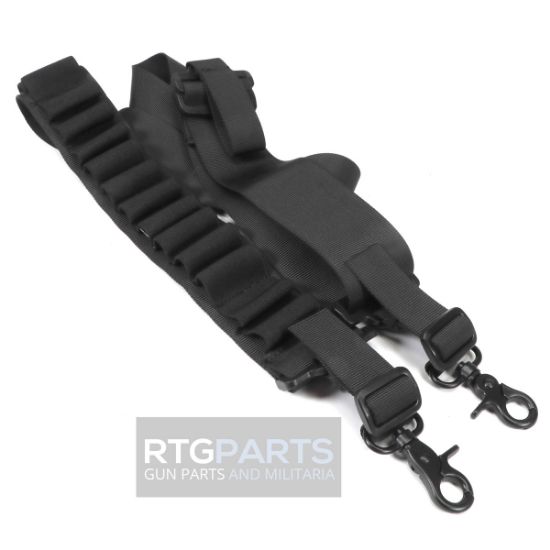 Picture of DELUXE TWO POINT 14RD BANDOLIER SHOTGUN SLING 
