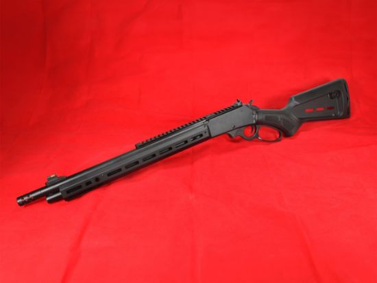 Marlin Firearms, 1895, Dark Series, Lever Action Rifle, 45-70 Government, 16.17" Barrel, Threaded 11/16-24, Polished Radial Muzzle Brake, Black Satin Finish, Black, Picatinny Rail, M-LOK Handguard, Fiber Optic Front Sight with Tritium Ring, Adjustable Ghost Ring Rear Sight, Mid-Size Lever, 5 Rounds, 736676709014, FFL-MARLIN-70901, RTG Parts
