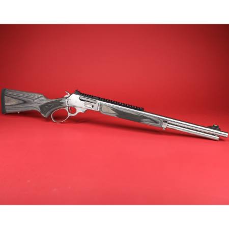 Marlin Firearms, 1895 SBL Lever Action Rifle, 45-70 Government, 19" Cold Hammer-Forged Stainless Steel Threaded Barrel, Polished Stainless Finish, Gray Laminate Stock, Fiber Optic Front Sight with Tritium Ring, Adjustable Ghost Ring Rear Aperture, Full-length Picatinny Rail, 6 Round Tubular Magazine, 736676704781, FFL-MARLIN-70478, RTG Parts
