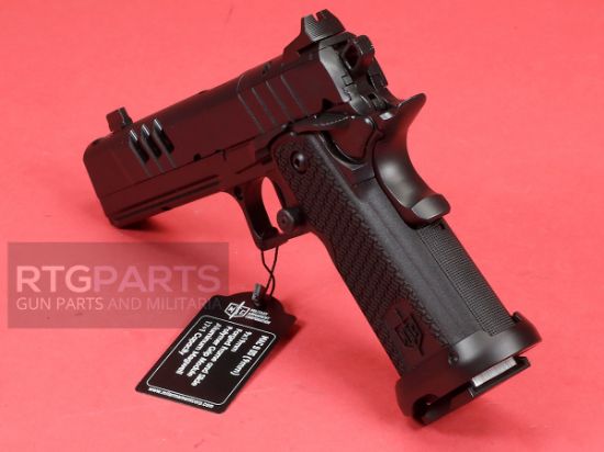 Military Arms Corporation, MAC 9 Double Stack, Full Size, 9MM, 5" Compensated Barrel, QPD Finish, Black, 11 Degree Target Crown, AGENCY AOS Optics Cut, Blade Front and Adjustable Rear Sights, Two 17rd Magazines, 810162050344, FFL-MAC-12500016-810162050344, RTG Parts