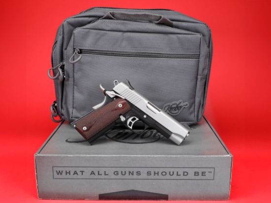 Kimber America, Pro CDP II, Semi-automatic, 1911, Compact, 45 ACP, 4" Barrel, Matte Finish, Black Frame, Silver Slide, Rosewood Grips, Ambidextrous, Manual Safety, Tritium Night Sights, 7 Rounds, 669278320557, FFL-KIMBER-3200055CA, RTG Parts