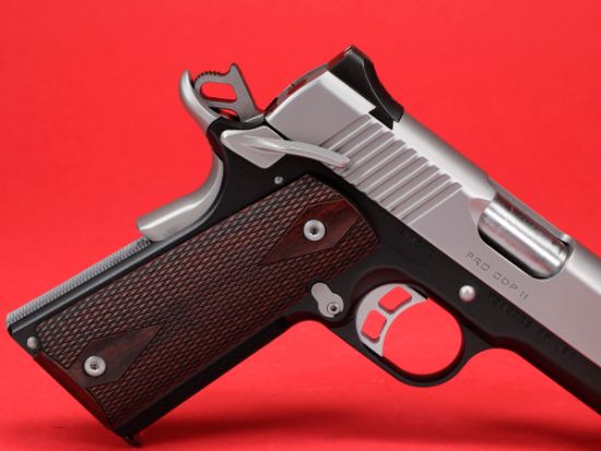 Kimber America, Pro CDP II, Semi-automatic, 1911, Compact, 45 ACP, 4" Barrel, Matte Finish, Black Frame, Silver Slide, Rosewood Grips, Ambidextrous, Manual Safety, Tritium Night Sights, 7 Rounds, 669278320557, FFL-KIMBER-3200055CA, RTG Parts