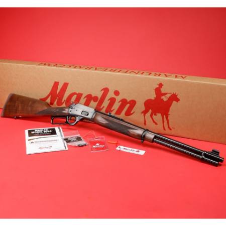 Marlin Firearms, 1894, Classic, Lever Action Rifle, 44 Remington Magnum/44 Special, 20.25" Barrel, Satin Finish, Black, Hooded Brass Bead Front Sight, Semi-Buckhorn Adjustable Rear Sight, American Black Walnut Stock, 11 Rounds, 736676704019, FFL-MARLIN-70401, RTG Parts