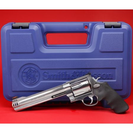 Smith & Wesson, Model 500, Double Action, Metal Frame Revolver, X-Frame, 500 S&W, 8.38" Barrel, Stainless Steel, Satin Finish, Silver, Rubber Grips, HiViz Front Sight, 5 Rounds, 022188635010, FFL-SW-163501, RTG Parts