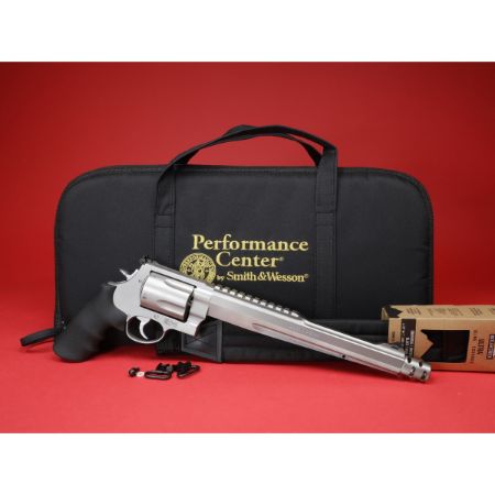 Smith & Wesson, Model 500, Comped Hunter, Performance Center, Double Action/Single Action, X-Frame, 500 S&W, 10.5" Barrel, Stainless Steel, Silver, Rubber Grips, Adjustable Rear Sight, 5 Rounds, Performance Center Tuned Action, 022188702316, FFL-SW-170231, RTG Parts