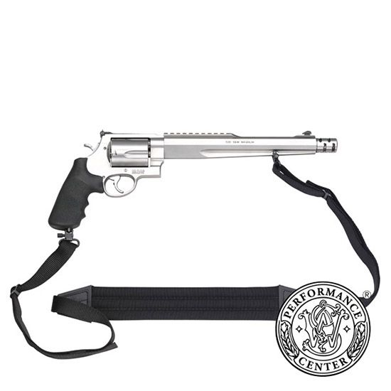 Smith & Wesson, Model 500, Comped Hunter, Performance Center, Double Action/Single Action, X-Frame, 500 S&W, 10.5" Barrel, Stainless Steel, Silver, Rubber Grips, Adjustable Rear Sight, 5 Rounds, Performance Center Tuned Action, 022188702316, FFL-SW-170231, RTG Parts