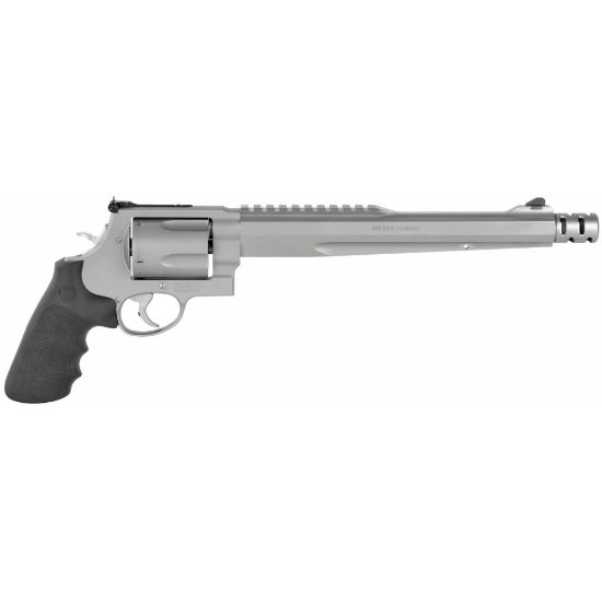 Smith & Wesson, Model 500, Comped Hunter, Performance Center, Double Action/Single Action, X-Frame, 500 S&W, 10.5" Barrel, Stainless Steel, Silver, Rubber Grips, Adjustable Rear Sight, 5 Rounds, Performance Center Tuned Action, 022188702316, FFL-SW-170231, RTG Parts
