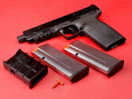 Smith & Wesson, M&P, Semi-automatic, Internal Hammer Fired, Full Size, 5.7X28MM, 5" Threaded Barrel, Optics Ready, Manual Thumb Safety, Optic Height Sights, Black, 22 Rounds, 2 Magazines, 022188891218, FFL-SW-13347, RTG Parts