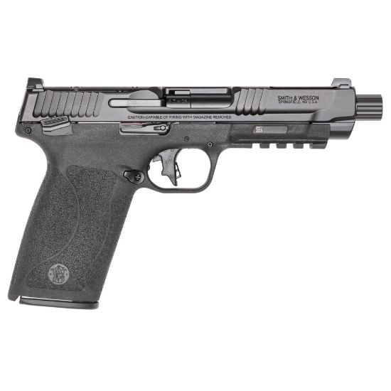Smith & Wesson, M&P, Semi-automatic, Internal Hammer Fired, Full Size, 5.7X28MM, 5" Threaded Barrel, Optics Ready, Manual Thumb Safety, Optic Height Sights, Black, 22 Rounds, 2 Magazines, 022188891218, FFL-SW-13347, RTG Parts