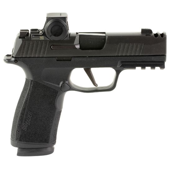 Sig Sauer, P365, XMacro Comp, Striker Fired, Semi-automatic, Polymer Framed Pistol, Sub-Compact, 9MM, 3.1" Barrel, Nitron Finish, Black, XRAY3 Day/Night Suppressor Sights, Includes ROMEO-X Compact Red Dot, 17 Rounds, 2 Magazines, 798681689422, FFL-365XCA-9-COMP-RXX, RTG Parts