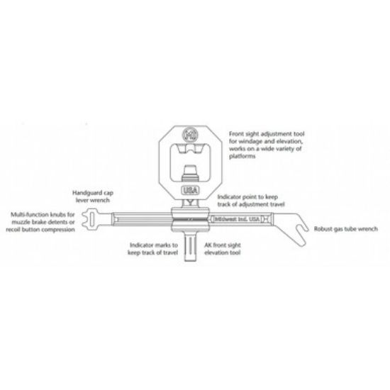 Midwest Industries, AK Multi Tool, AK47, AK74, 812102036197, MI-AKMT, RTG Parts
