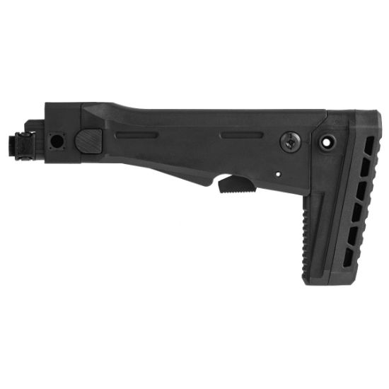 UTG PRO AK Side Folding Stock, AK47 AKM, for Standard Straight Tang Receivers, Stamped Single Tang Receiver Trunnion, AKK-RBU47FS01, RTG Parts