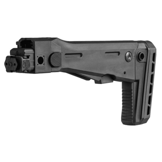 UTG PRO AK Side Folding Stock, AK47 AKM, for Standard Straight Tang Receivers, Stamped Single Tang Receiver Trunnion, AKK-RBU47FS01, RTG Parts