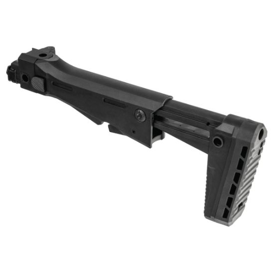 UTG PRO AK Side Folding Stock, AK47 AKM, for Standard Straight Tang Receivers, Stamped Single Tang Receiver Trunnion, AKK-RBU47FS01, RTG Parts