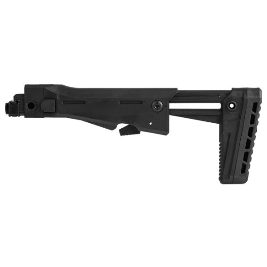 UTG PRO AK Side Folding Stock, AK47 AKM, for Standard Straight Tang Receivers, Stamped Single Tang Receiver Trunnion, AKK-RBU47FS01, RTG Parts