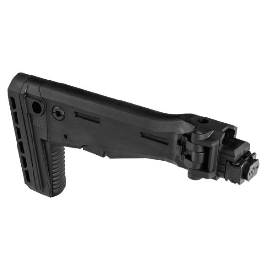 UTG PRO AK Side Folding Stock, AK47 AKM, for Standard Straight Tang Receivers, Stamped Single Tang Receiver Trunnion, AKK-RBU47FS01, RTG Parts