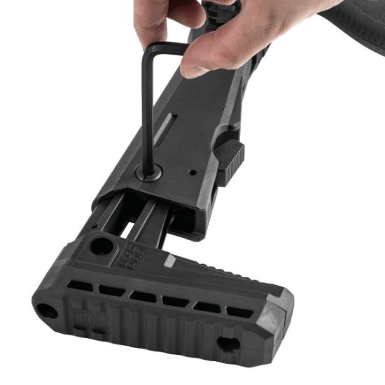 UTG PRO AK Side Folding Stock, AK47 AKM, for Standard Straight Tang Receivers, Stamped Single Tang Receiver Trunnion, AKK-RBU47FS01, RTG Parts