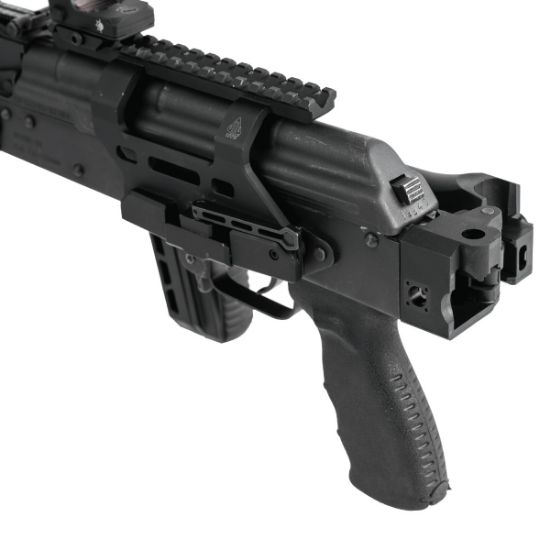UTG PRO AK Side Folding Stock, AK47 AKM, for Standard Straight Tang Receivers, Stamped Single Tang Receiver Trunnion, AKK-RBU47FS01, RTG Parts