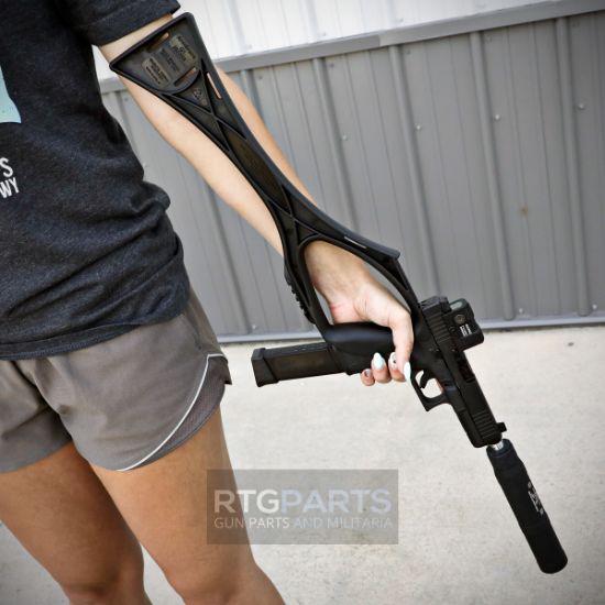 Picture of AUSTRIAN MADE BUBITS TYPE G1 GLOCK PISTOL STABILIZING BRACE & PERSONAL DEFENSE TOOL