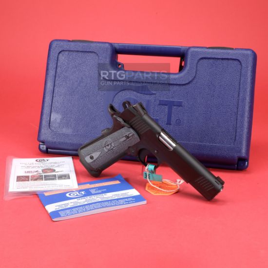 Colt's Manufacturing, Combat Unit Government, 1911, Semi-automatic, Metal Frame Pistol, Full Size, 45ACP, 5" Barrel, Matte Finish, Steel Construction, G10, Adjustable Sights, 1 8rd Magazine, 098289111609, FFL-COLT-O4042CS, RTG Parts