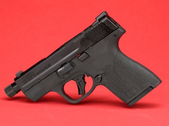 Smith & Wesson, M&P9 Shield Plus, Striker Fired, Semi-automatic, Polymer Framed Pistol, Micro-Compact, 9MM, 3.7" Barrel, Threaded 1/2X28, Armornite Finish, Black, Front Night Sight, Blacked Out Rear Sight, No Manual Safety, Optics Ready, 3 Magazines 10rd 13rd 15rd, 022188897807, FFL-SW-14095, RTG Parts