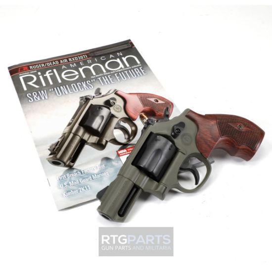 Smith & Wesson, Model 19 Carry Comp, Performance Center, DA/SA Revolver, 357 Magnum/38 Special, 2.5" PowerPort Barrel, Carbon Steel Frame, Cerakote Finish, Moss Green, Black Cylinder, Wood and Synthetic Grips, Front Night Sight, Adjustable Rear Sight, 6 Rounds, No-Lock, No Internal Lock, 022188901498, FFL-SW-14451, RTG Parts