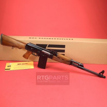 Zastava, M77, Semi-automatic Rifle, AK, 308 Winchester, 19.7" Barrel, Matte Blued Finish, Wood Furniture, Adjustable Sights, 20 Rounds, 1 Magazine, 685757098731 , FFL-ZASTAVA-ZR77308W, RTG Parts