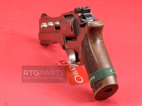 Chiappa Firearms, Rhino 50DS Revolver, Double Action/Single Action, 357 Magnum/38 Special, 5" Barrel, Alloy, Nickel Finish, Walnut Grips, Fiber Optic Front Sight, Adjustable Rear Sight, 6 Rounds, 3 Moon Clips, 8053670712188, FFL-CHIAPPA-340223, RTG Parts