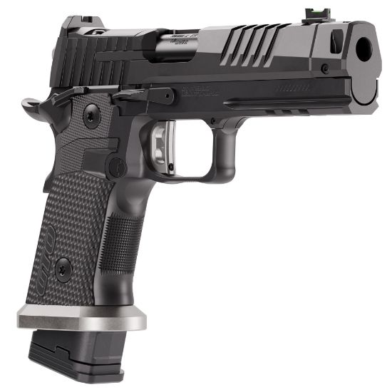 Sig Sauer, P211, Semi-automatic, Single Action Only, Metal Frame Pistol, Full Size, 9MM, 4.4" Barrel, MACH3D Compensator, Nitron Finish, Black, Sig-Loc Pro Footprint Optics Ready Slide, Fiber Optic Sights, Flared Magwell, 3 Magazines, (2)-21 Round & (1)-23 Round, 798681728077, FFL-SIG-211F-9-GTO, RTG Parts
