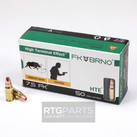 Picture of FK BRNO F5 7.5 FK AMMO, 95GR LEAD FREE HOLLOW POINT, 50RD BOX