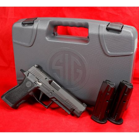 Sig Sauer, P320XF, Striker Fired, Semi-automatic, Polymer Frame Pistol, Full Size, 9MM, 4.7" Barrel, Polymer Frame, Nitron Finish, Black, XSeries Flat Trigger, XRAY3 Night Sights w/R2 Base Plate. 17 Rounds, 2 Magazines, 798681663644, FFL-SIG-320XF-9-BXR3P-R2, RTG Parts