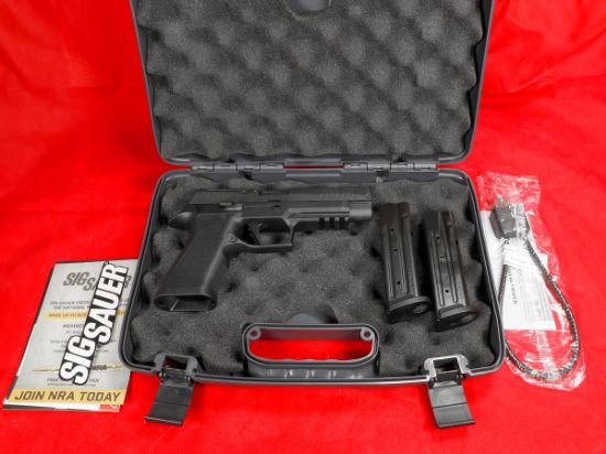 Sig Sauer, P320XF, Striker Fired, Semi-automatic, Polymer Frame Pistol, Full Size, 9MM, 4.7" Barrel, Polymer Frame, Nitron Finish, Black, XSeries Flat Trigger, XRAY3 Night Sights w/R2 Base Plate. 17 Rounds, 2 Magazines, 798681663644, FFL-SIG-320XF-9-BXR3P-R2, RTG Parts