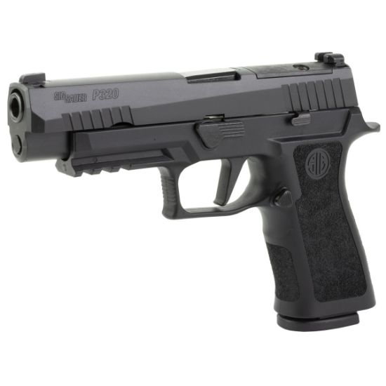 Sig Sauer, P320XF, Striker Fired, Semi-automatic, Polymer Frame Pistol, Full Size, 9MM, 4.7" Barrel, Polymer Frame, Nitron Finish, Black, XSeries Flat Trigger, XRAY3 Night Sights w/R2 Base Plate. 17 Rounds, 2 Magazines, 798681663644, FFL-SIG-320XF-9-BXR3P-R2, RTG Parts