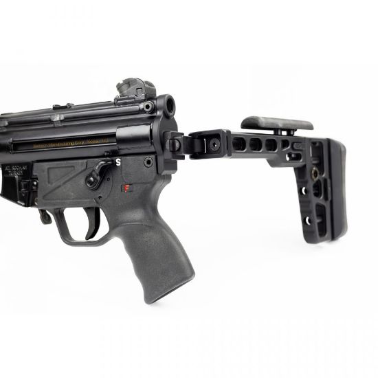 SAMSON S.A.S. FOR MP5K SP5K SP89, Tactical Folding Stock, Adjustable Cheek Piece, Adjustable Length of Pull, MP5 Integrated End Cap and Buffer, 850059556757, SAM-04-06166-01, RTG Parts