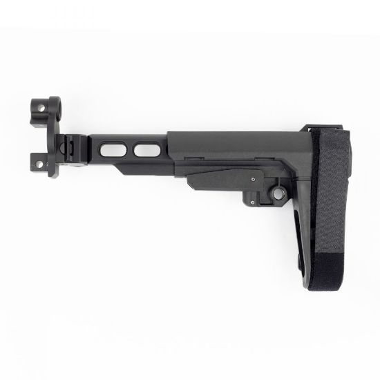 SAMSON B.R.E. FOLDING BUFFERLESS RECEIVER EXTENSION WITH MP5K SP5K SP89 END CAP AND BUFFER, BLACK, HK33, 850059556733, SAM-04-06164-01, RTG Parts