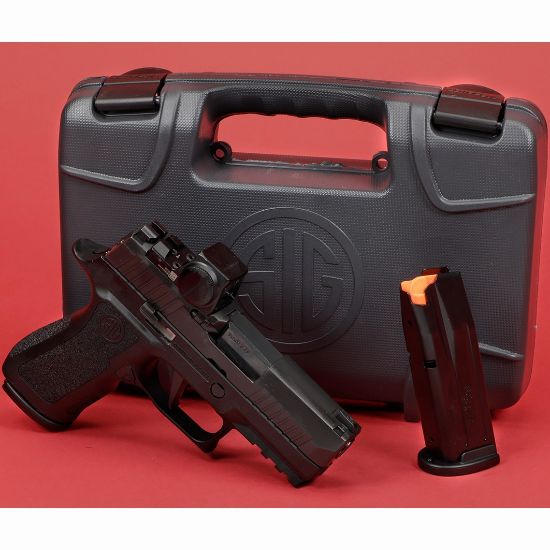Sig Sauer, P320XC, X-Compact, Striker Fired, Semi-automatic, Polymer Frame Pistol, 9MM, 3.6" Barrel, Nitron Finish, Black, ROMEO-X Reflex Sight, Modular X Grip, XRAY3 Night Sights, XSeries Flat Trigger, Two 15rd Magazines, 798681691722, 320XC-9-BXR3-RXX, RTG Parts