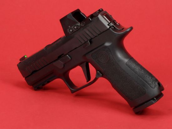 Sig Sauer, P320XC, X-Compact, Striker Fired, Semi-automatic, Polymer Frame Pistol, 9MM, 3.6" Barrel, Nitron Finish, Black, ROMEO-X Reflex Sight, Modular X Grip, XRAY3 Night Sights, XSeries Flat Trigger, Two 15rd Magazines, 798681691722, 320XC-9-BXR3-RXX, RTG Parts