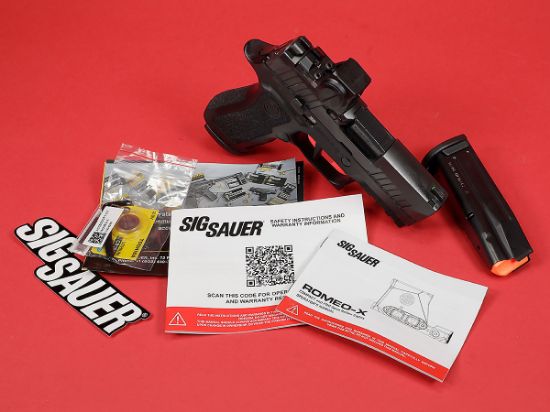 Sig Sauer, P320XC, X-Compact, Striker Fired, Semi-automatic, Polymer Frame Pistol, 9MM, 3.6" Barrel, Nitron Finish, Black, ROMEO-X Reflex Sight, Modular X Grip, XRAY3 Night Sights, XSeries Flat Trigger, Two 15rd Magazines, 798681691722, 320XC-9-BXR3-RXX, RTG Parts