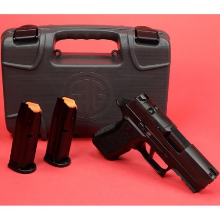 Sig Sauer, P320XC, X-Compact, Striker Fired, Semi-automatic, Polymer Frame Pistol, 9MM, 3.6" Barrel, Nitron Finish, Black, Modular X Grip, XRAY3 Night Sights, XSeries Flat Trigger, Optics Ready w/ R2 Base Plate, Two 15rd Magazines, 798681691722, 320XC-9-BXR3-RXX, RTG Parts