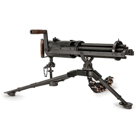 Tippmann Ordnance, Gatling Gun, Hand Crank, 22LR, (6) 8.5" Barrels, Steel, Matte Finish, Black, Includes Tripod, T&E, 50 Belt Links and 1,000rds of ammo, Beltfed .22, FFL-TO-GG-2200, RTG Parts