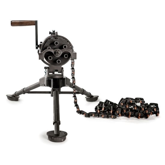 Tippmann Ordnance, Gatling Gun, Hand Crank, 22LR, (6) 8.5" Barrels, Steel, Matte Finish, Black, Includes Tripod, T&E, 50 Belt Links and 1,000rds of ammo, Beltfed .22, FFL-TO-GG-2200, RTG Parts