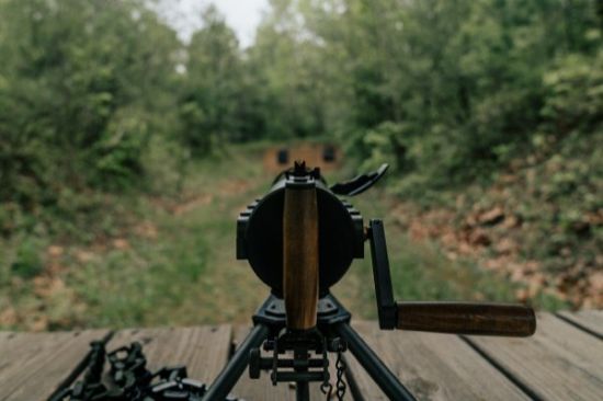 Tippmann Ordnance, Gatling Gun, Hand Crank, 22LR, (6) 8.5" Barrels, Steel, Matte Finish, Black, Includes Tripod, T&E, 50 Belt Links and 1,000rds of ammo, Beltfed .22, FFL-TO-GG-2200, RTG Parts