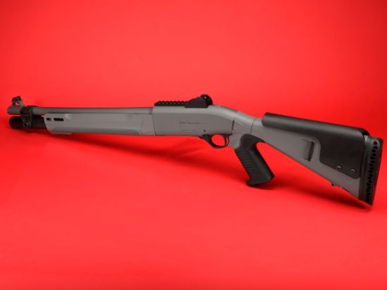 Beretta 1301T Gray Pistol Grip, 1301 Tactical Mod 2, Semi-automatic Shotgun, 12 Gauge, 3" Chamber, 18.5" Barrel, Optima Bore HP, Anodized Finish, Gray, Synthetic Stock with Pistol Grip, M-LOK Forend, Improved Cylinder, Ghost Ring Sight, 7 Rounds, FFL-BER-J131M2CTP187GR, 082442030296, RTG Parts