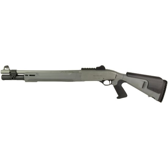 Beretta 1301T Gray Pistol Grip, 1301 Tactical Mod 2, Semi-automatic Shotgun, 12 Gauge, 3" Chamber, 18.5" Barrel, Optima Bore HP, Anodized Finish, Gray, Synthetic Stock with Pistol Grip, M-LOK Forend, Improved Cylinder, Ghost Ring Sight, 7 Rounds, FFL-BER-J131M2CTP187GR, 082442030296, RTG Parts