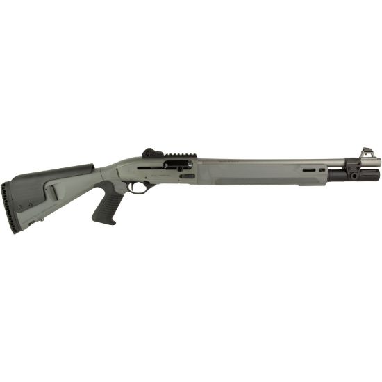 Beretta 1301T Gray Pistol Grip, 1301 Tactical Mod 2, Semi-automatic Shotgun, 12 Gauge, 3" Chamber, 18.5" Barrel, Optima Bore HP, Anodized Finish, Gray, Synthetic Stock with Pistol Grip, M-LOK Forend, Improved Cylinder, Ghost Ring Sight, 7 Rounds, FFL-BER-J131M2CTP187GR, 082442030296, RTG Parts