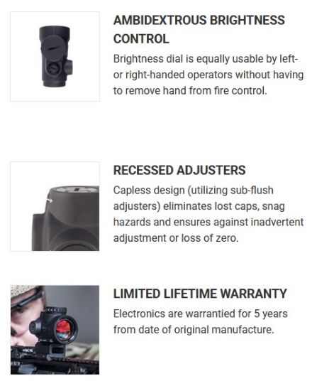 Trijicon, MRO SD, Green Dot, 25mm Objective, 2 MOA Dot, Matte Finish, Black, Full Co-Witness Mount, 719307622524, MRO-C-2200332, RTG Parts