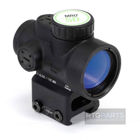Trijicon, MRO SD, Green Dot, 25mm Objective, 2 MOA Dot, Matte Finish, Black, Full Co-Witness Mount, 719307622524, MRO-C-2200332, RTG Parts