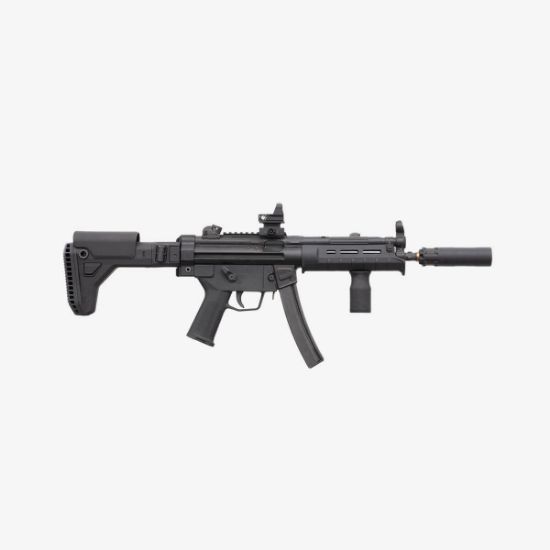 Magpul UCS Black, Universal Carbine Stock (UCS), Fits 1913 Picatinny Rail, Side Folding, Adjustable Length of Pull, Matte Finish, Magpul Industries, 840815149262, MP-MAG1441-BLK, RTG Parts